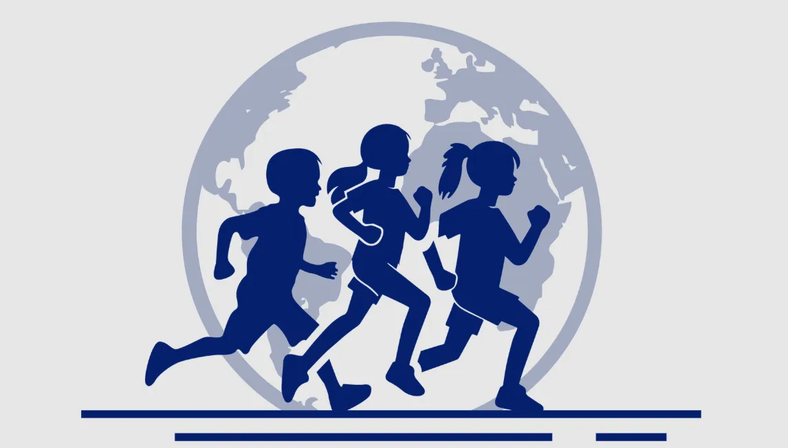 42.195 for Children - a global running initiative - Logo